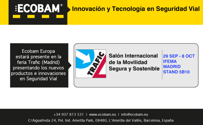 Ecobam presentará sus novedades en Seguridad Vial en la Feria TRAFIC 2015