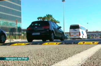 Las bandas reductoras de velocidad en el Telenoticias de TV3