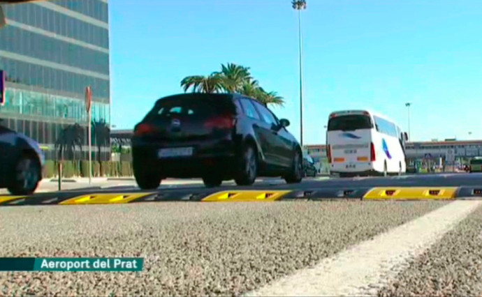 Las bandas reductoras de velocidad en el Telenoticias de TV3