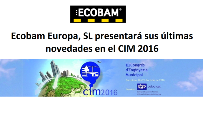 Ecobam Europa presentará sus últimas novedades en el CIM 2016