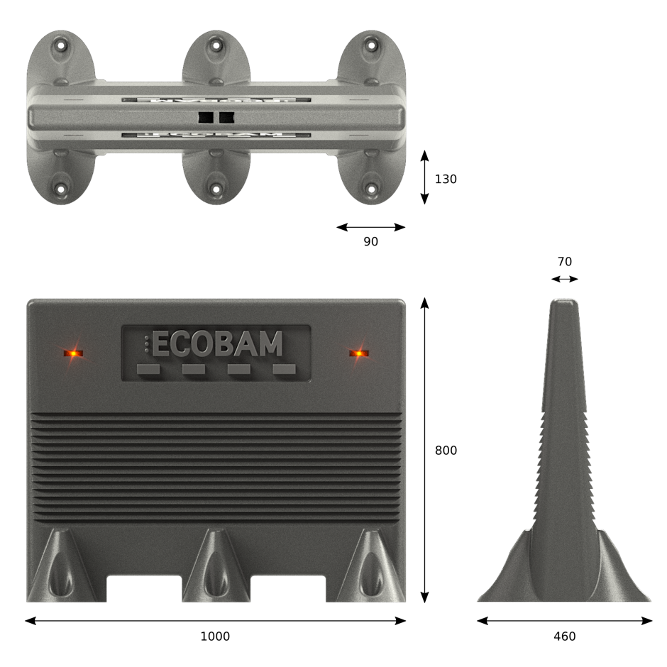 ECOBAM® Protect800 Medidas ECOBAM® Protect800 Medidas