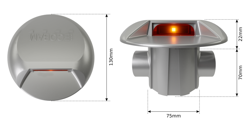 ECOBAM® LUMINS LED TERRA Medidas ECOBAM® LUMINS LED TERRA Medidas